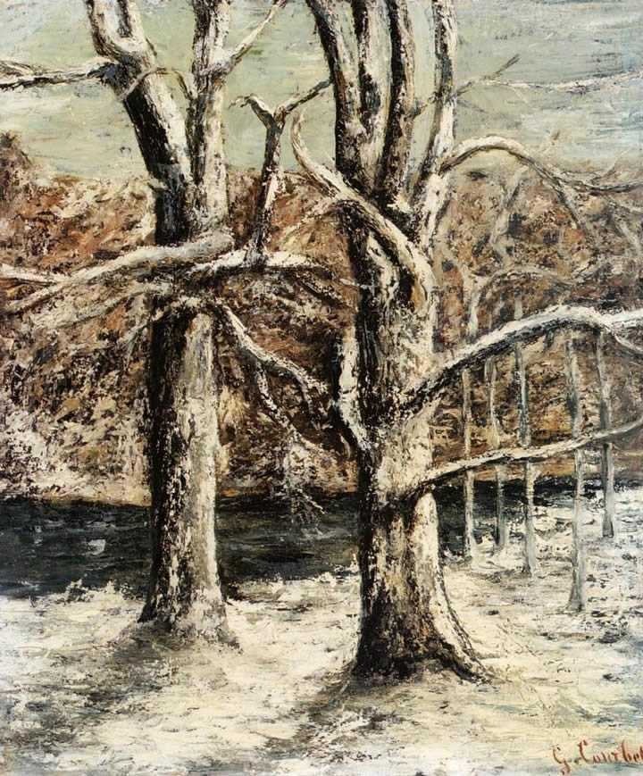 Gustave Courbet Woods in the Snow